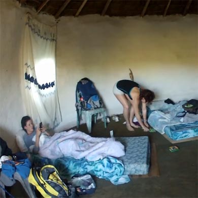 Waking up in a Xhosa hut