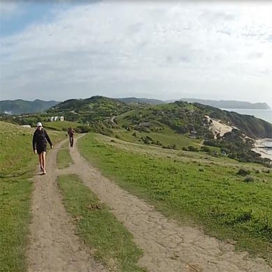 Walking through a Pondo village