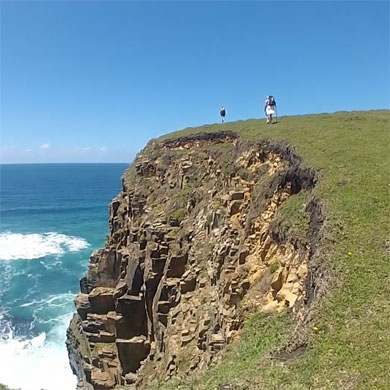 Standing atop Maphuzi's cliffs